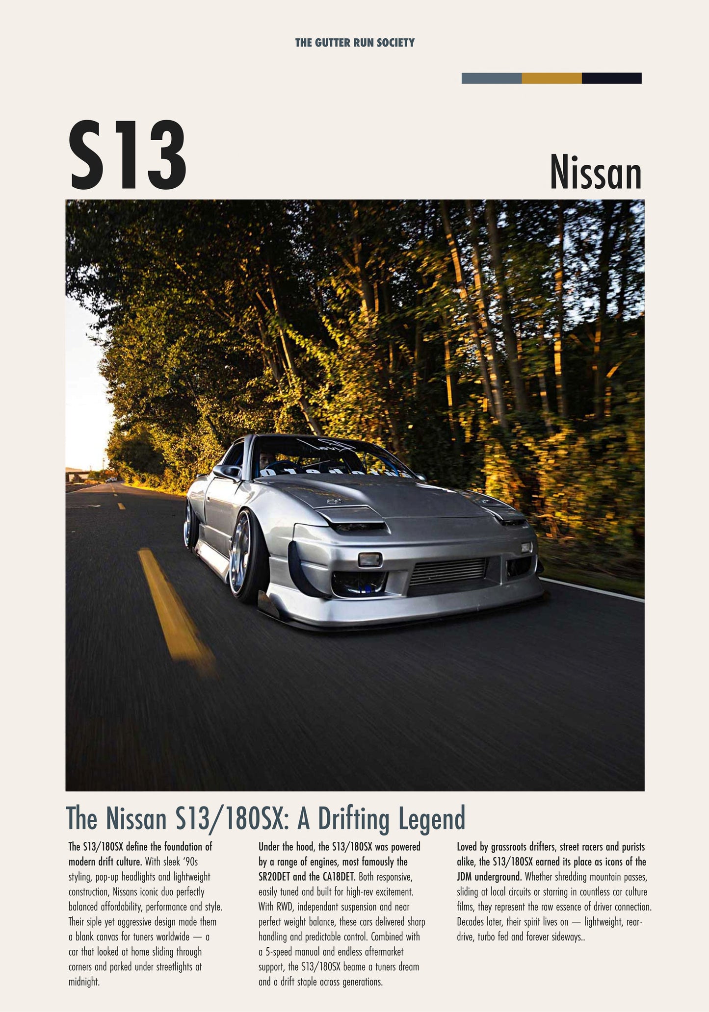 Nissan S13/180SX Poster