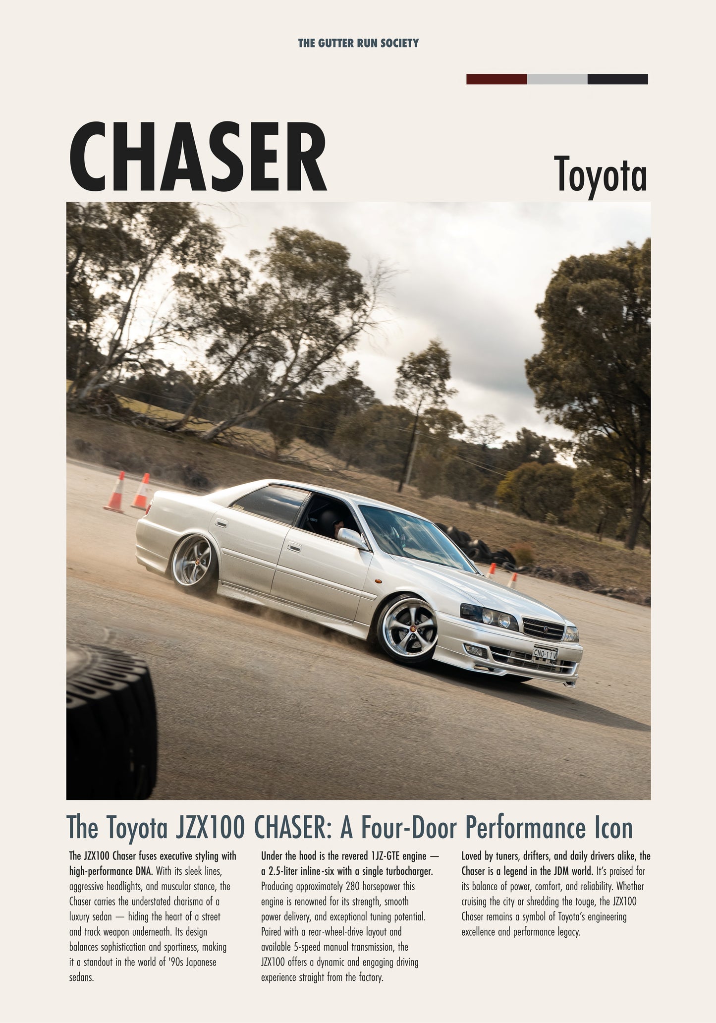 Toyota JZX100 CHASER Poster